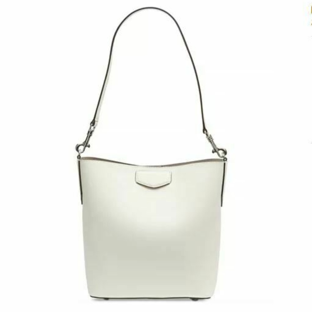 DKNY Women White Sullivan Leather Handbag HDK112